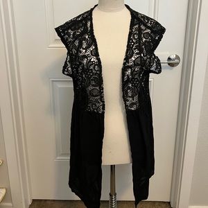Black cardigan